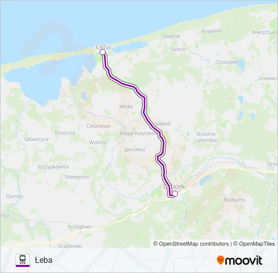 TLK 50153 Train Line Map