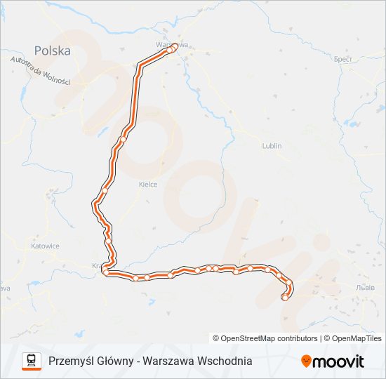 IC 31100 train Line Map