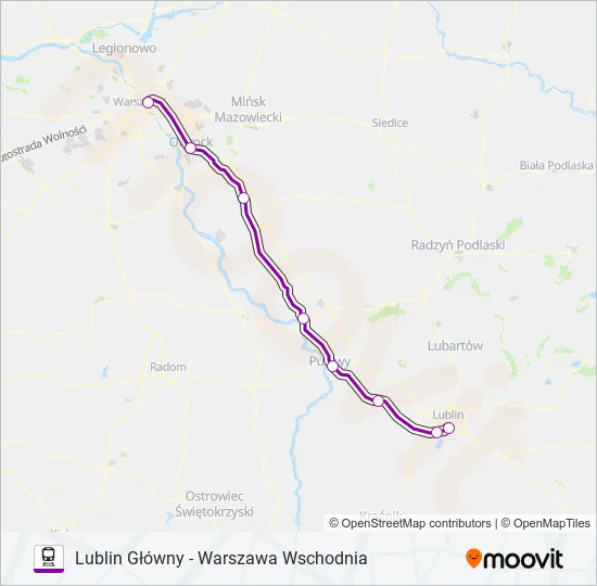 TLK 21170 Train Line Map