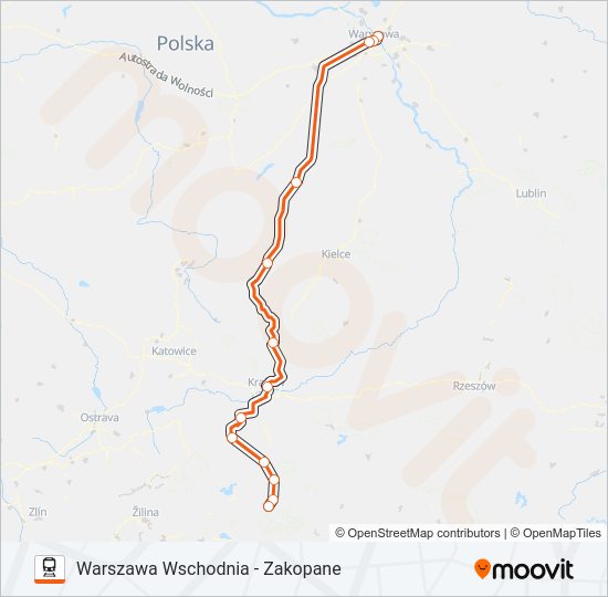 IC 13100 Train Line Map