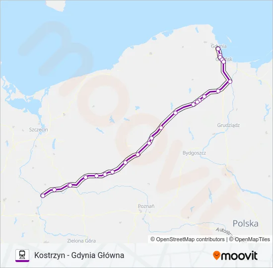 TLK 85110 Train Line Map