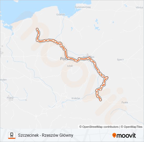 IC 83100 Train Line Map