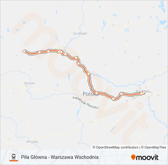 IC 81110 Train Line Map