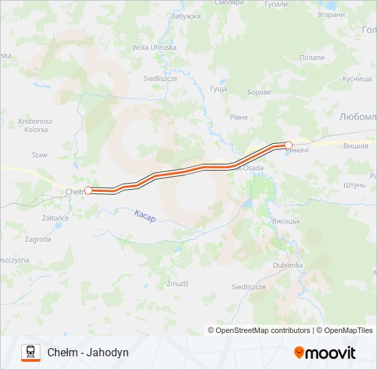 IC 22002 train Line Map