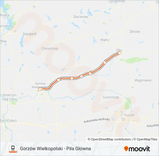 IC 80100 Train Line Map