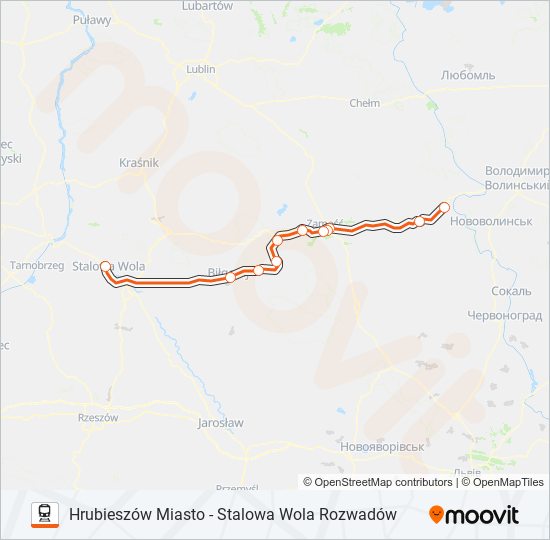 IC 20100 train Line Map