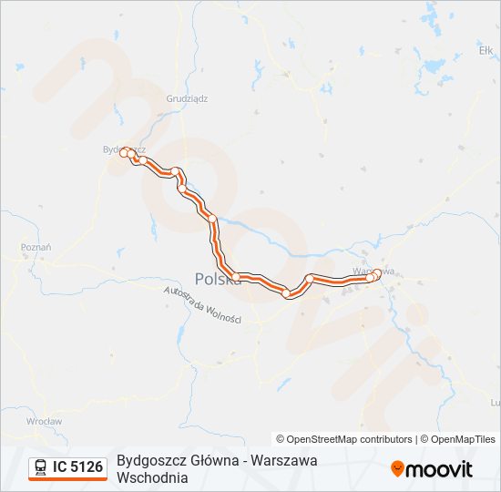 IC 5126 Train Line Map