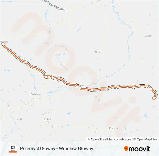 IC 36100 Train Line Map