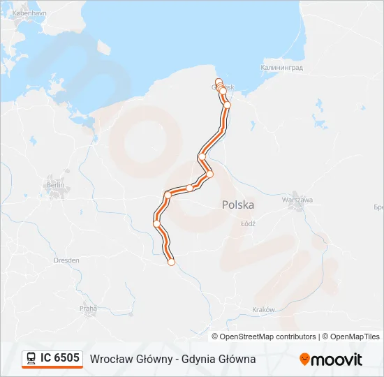 IC 6505 Train Line Map