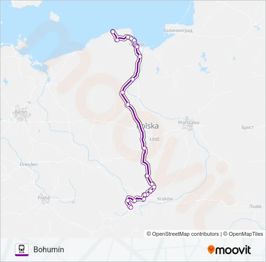 TLK 54070 Train Line Map