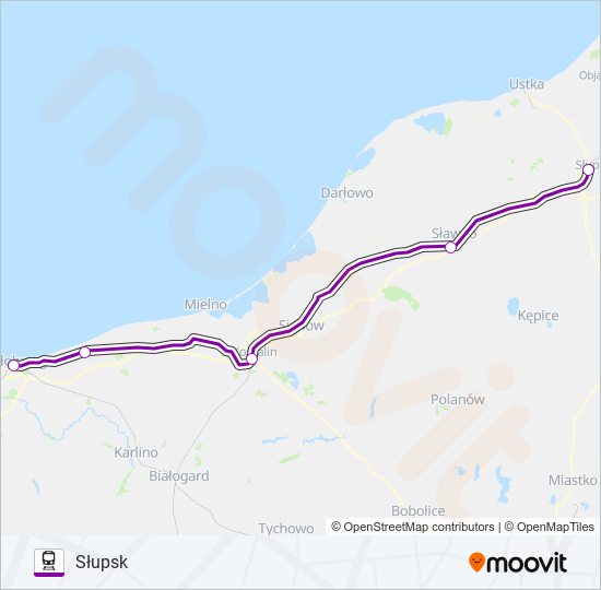 TLK 83170 train Line Map