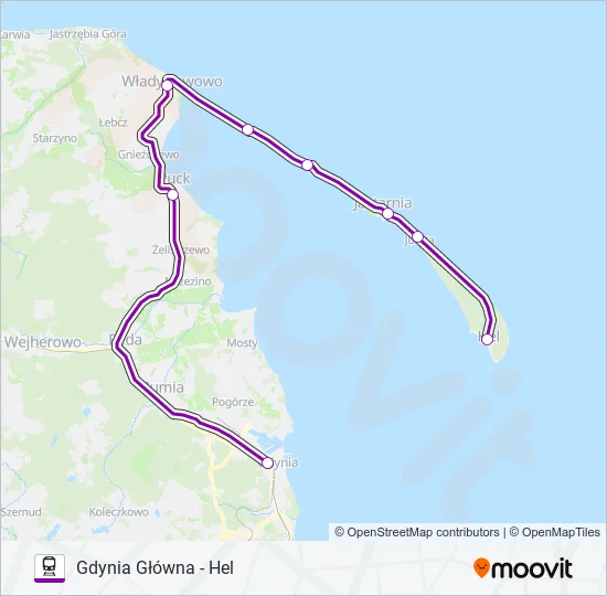 TLK 50175 Train Line Map