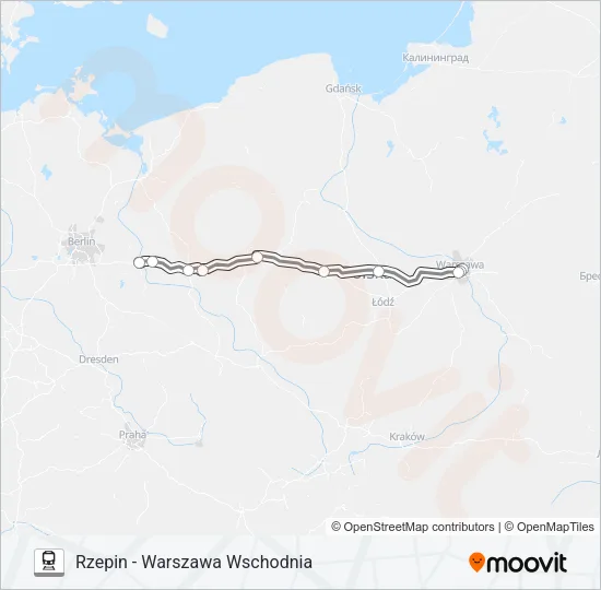 EIC 71004 Train Line Map