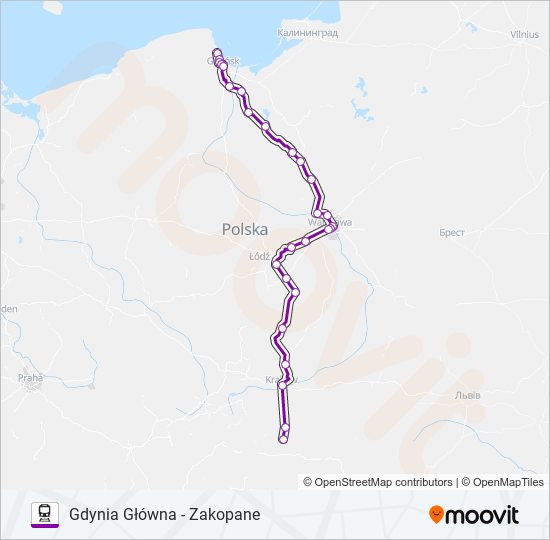 TLK 53102 Train Line Map