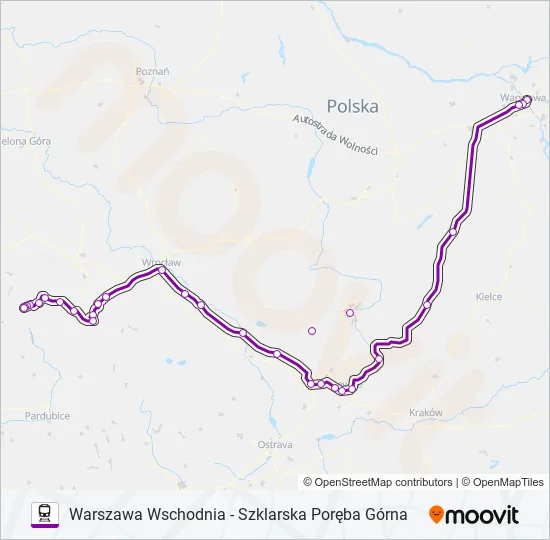 TLK 16190 Train Line Map