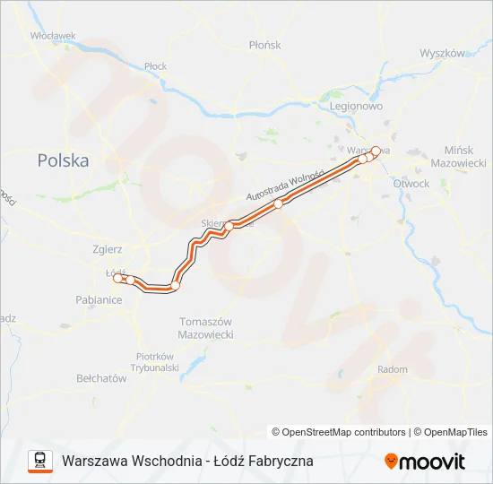 IC 19132 Train Line Map