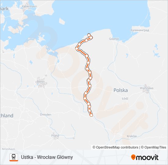 IC 86157 train Line Map