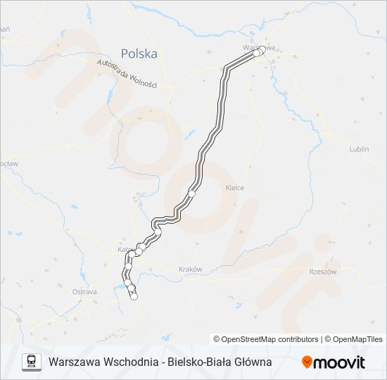 EIC 1410 train Line Map