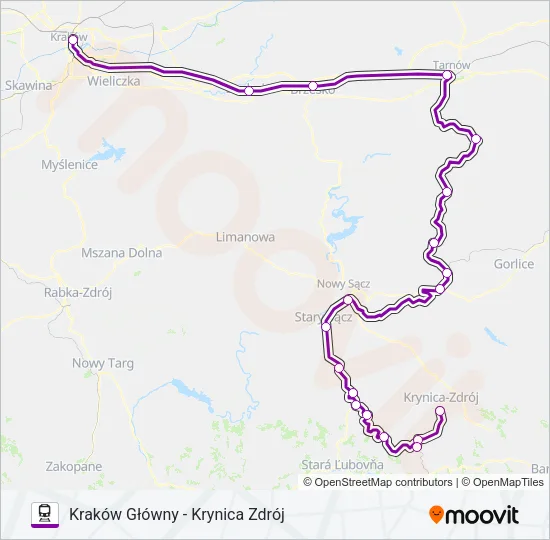 TLK 30104 Train Line Map