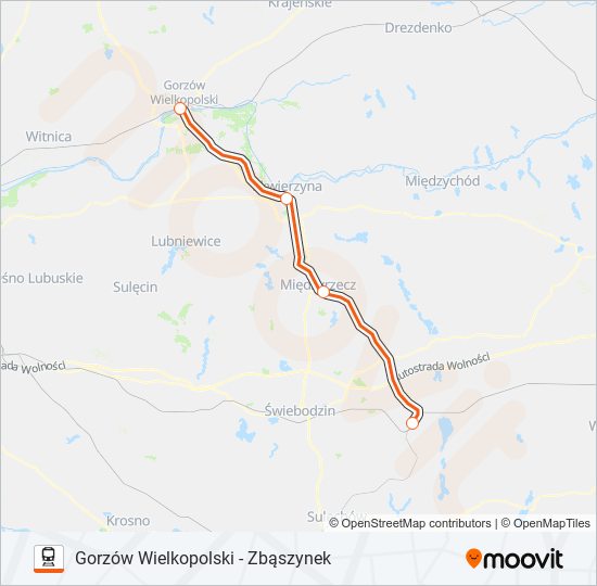 IC 87102 Train Line Map