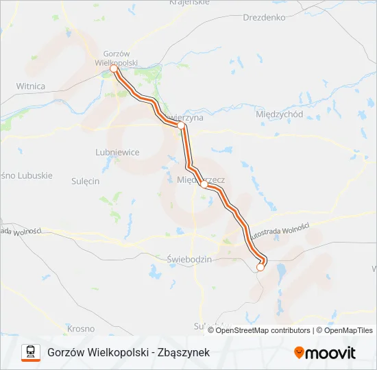 IC 87102 Train Line Map