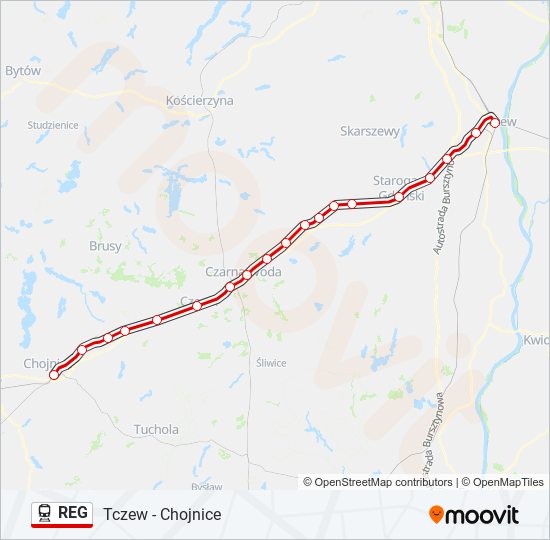 REG train Line Map