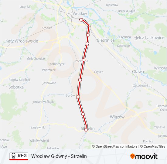 REG train Line Map