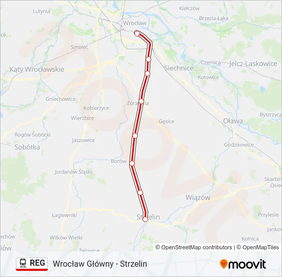 REG Train Line Map