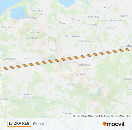 Автобус ZKA REG: карта маршрута