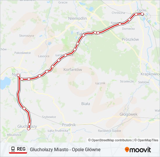 REG train Line Map