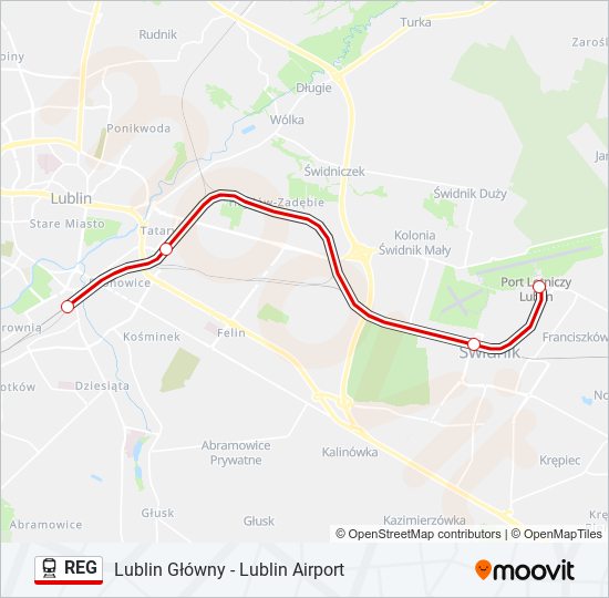 REG train Line Map