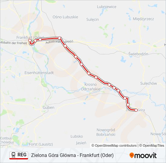 REG train Line Map