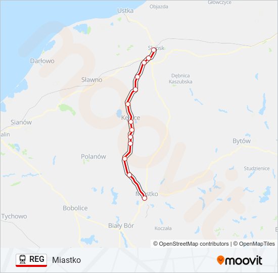 REG train Line Map