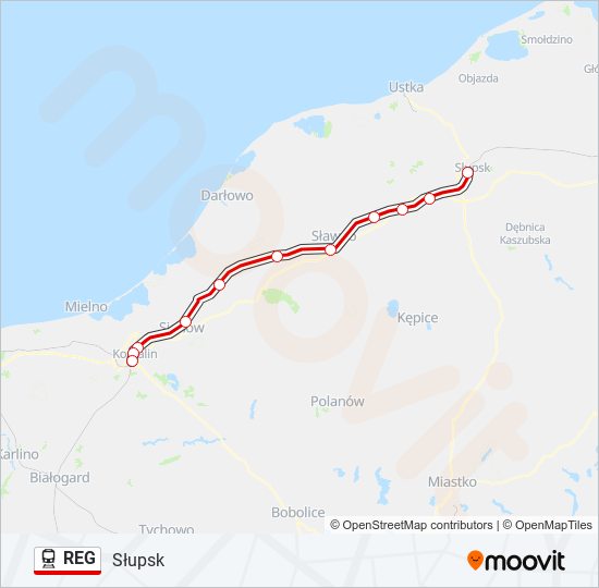 REG train Line Map