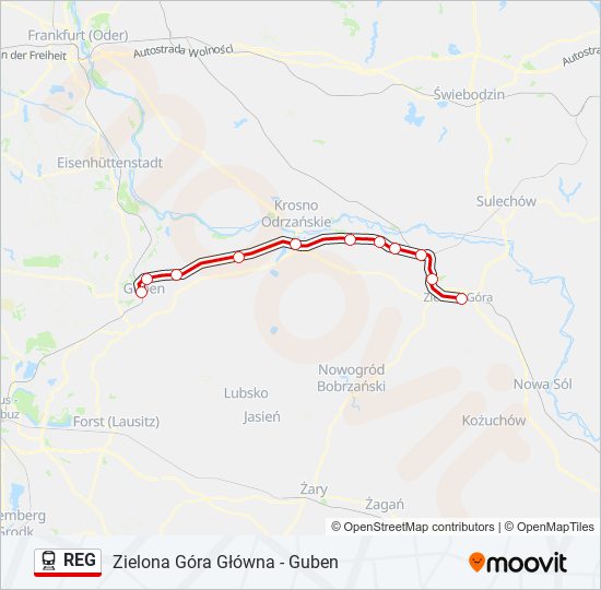 REG train Line Map