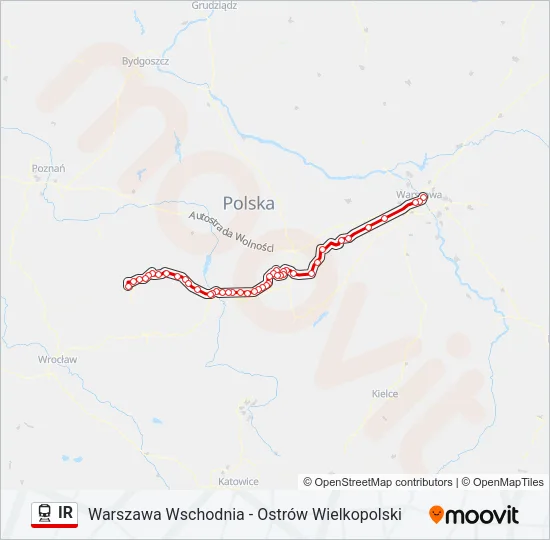IR Train Line Map