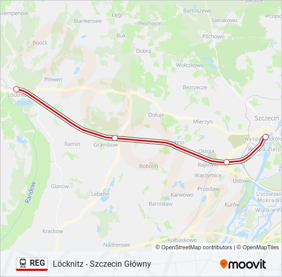 REG train Line Map