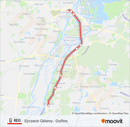 REG train Line Map