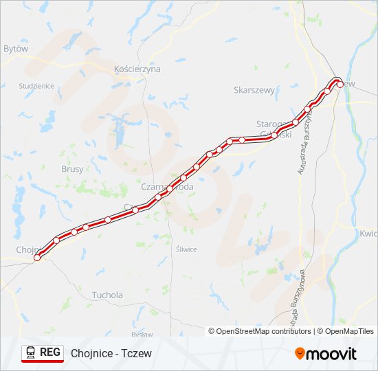 REG train Line Map