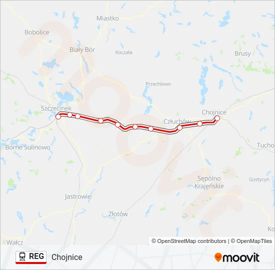 REG Train Line Map