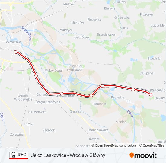 REG train Line Map