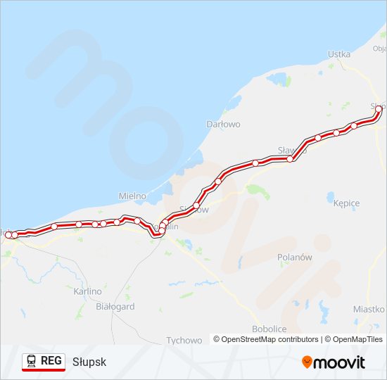 REG train Line Map