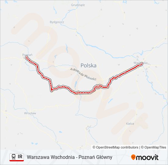 IR train Line Map