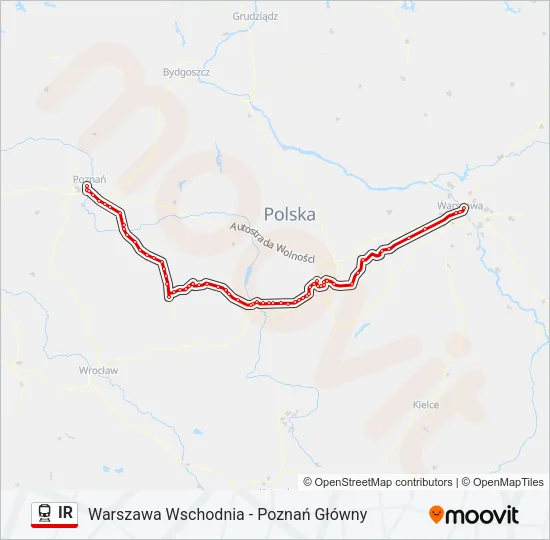 IR Train Line Map