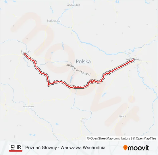 IR Train Line Map