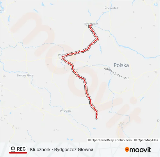 REG Train Line Map