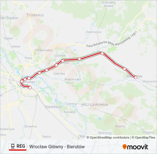 REG Train Line Map