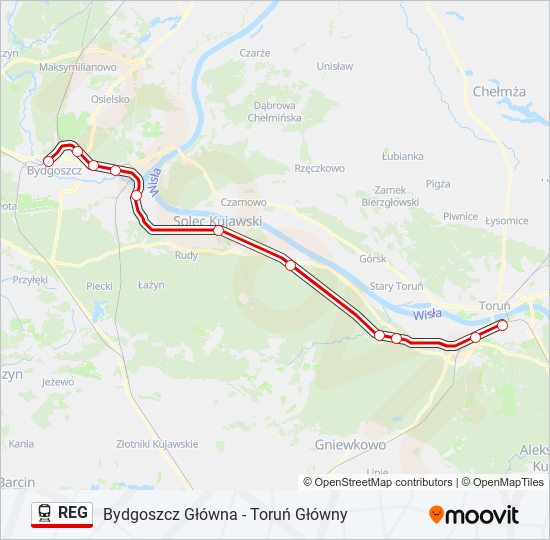 REG train Line Map