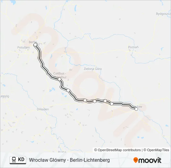 KD Train Line Map
