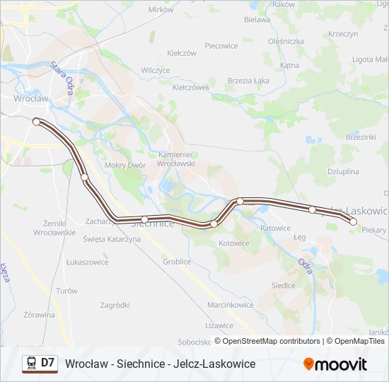 D7 train Line Map